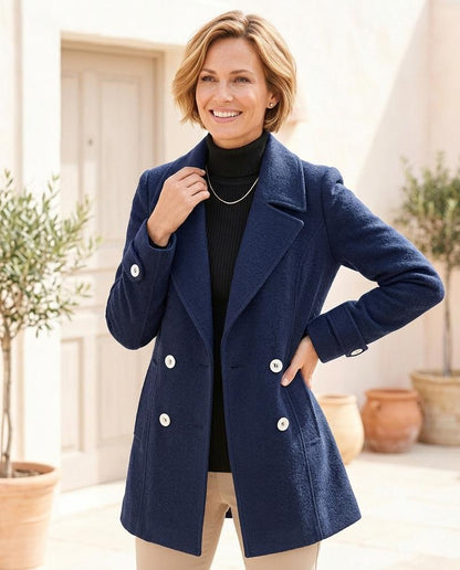 ExpressOutlet24 - Alsin | Double-Breasted Tailored Coat Women