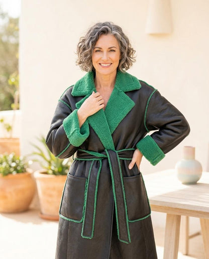 ExpressOutlet24 - Covel | Textured Double-Breasted Coat Women