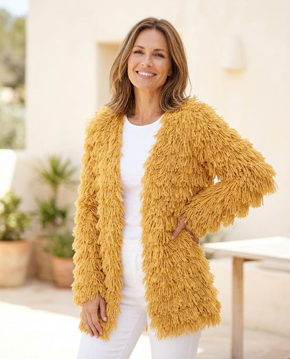 ExpressOutlet24 - Armer | Shaggy Open-Front Cardigan Women