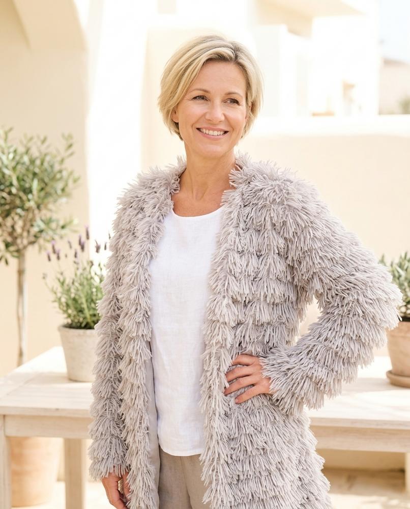 ExpressOutlet24 - Armer | Shaggy Open-Front Cardigan Women