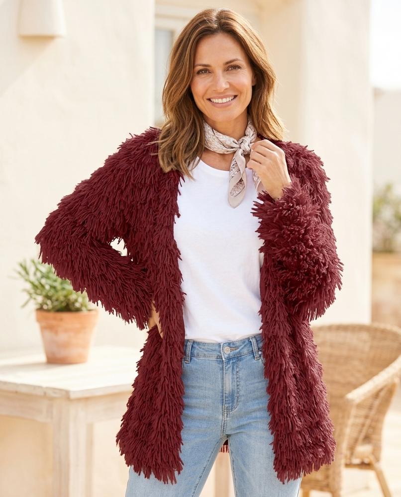 ExpressOutlet24 - Armer | Shaggy Open-Front Cardigan Women