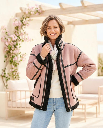 ExpressOutlet24 - Lysol | Sherpa-Lined Contrast-Trim Jacket Women