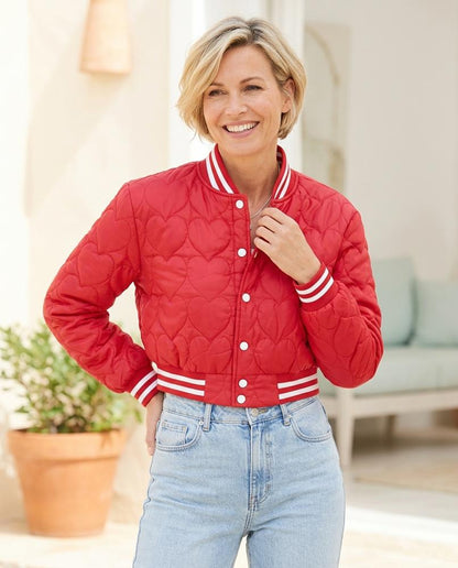 ExpressOutlet24 - Milom | Quilted Ribbed-Trim Jacket Women