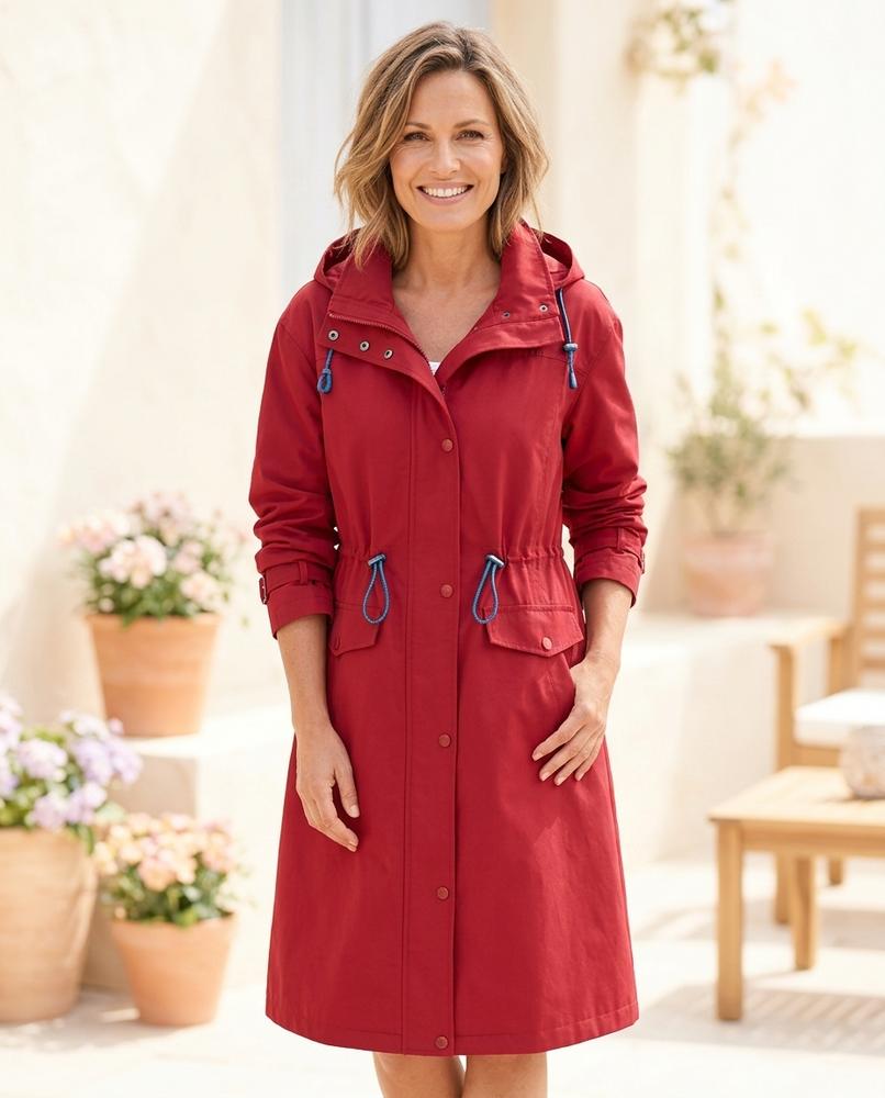 ExpressOutlet24 - Lelen | Hooded Drawstring Coat Women