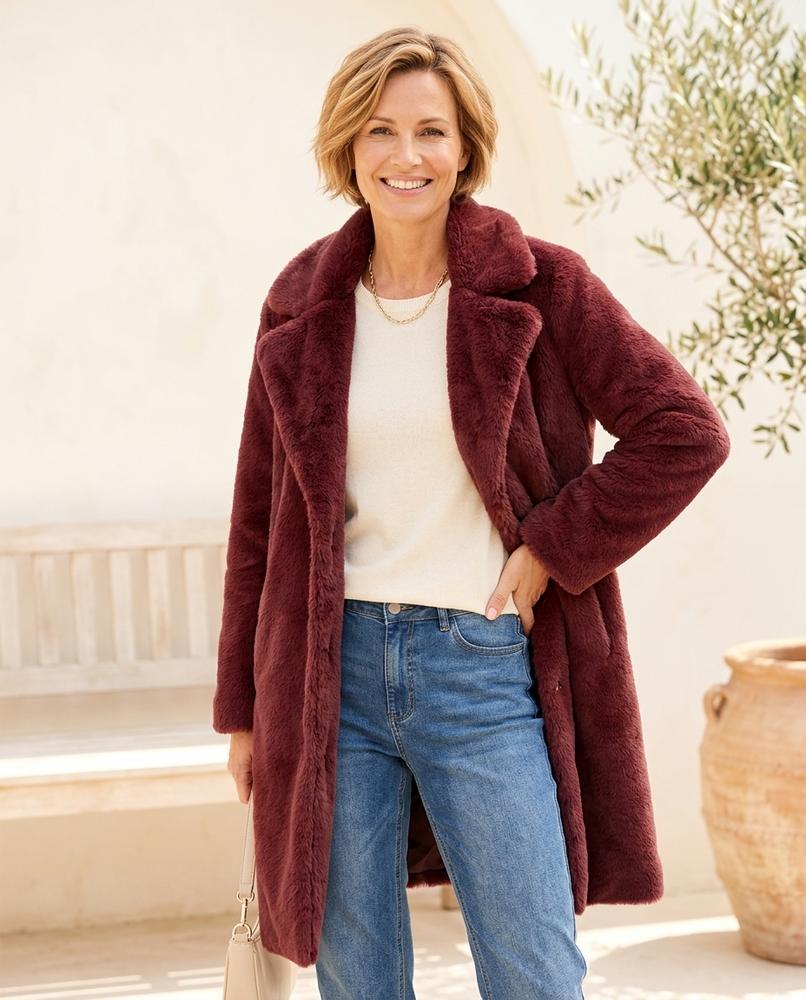 ExpressOutlet24 - Nimel | Textured Longline Coat Women