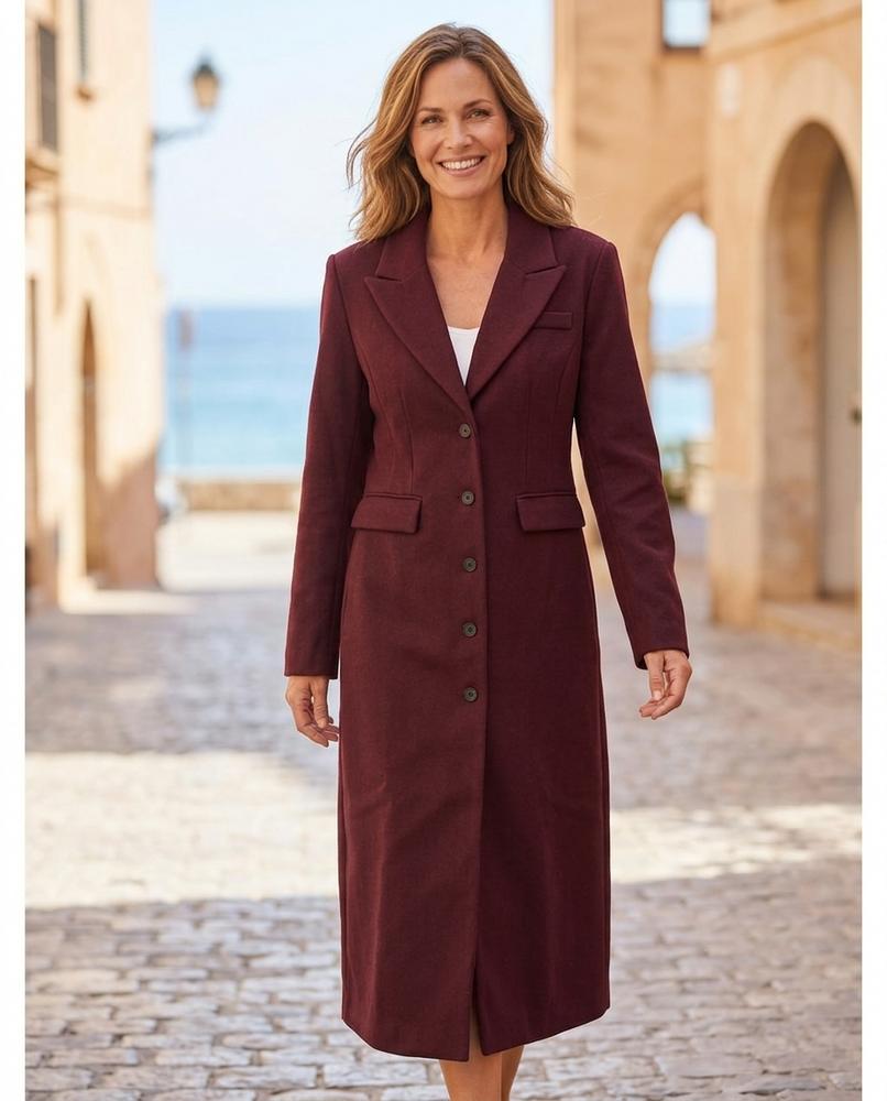 ExpressOutlet24 - Lyvar | Tailored Button-Front Coat Women