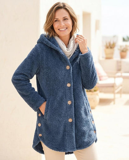 ExpressOutlet24 - Niser | Hooded Fleece Coat Women