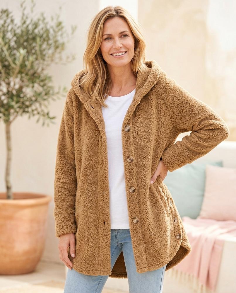 ExpressOutlet24 - Niser | Hooded Fleece Coat Women