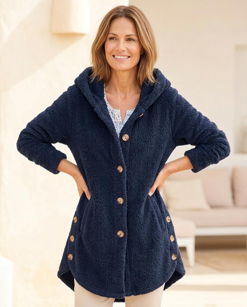 ExpressOutlet24 - Niser | Hooded Fleece Coat Women