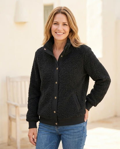 ExpressOutlet24 - Conor | Sherpa-Fleece Snap-Button Jacket Women