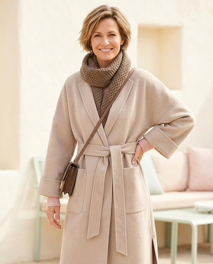 ExpressOutlet24 - Nomir | Belted Lapel-Collar Coat Women