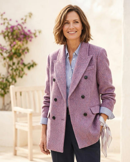 ExpressOutlet24 - Lator | Double-Breasted Melange Blazer Women