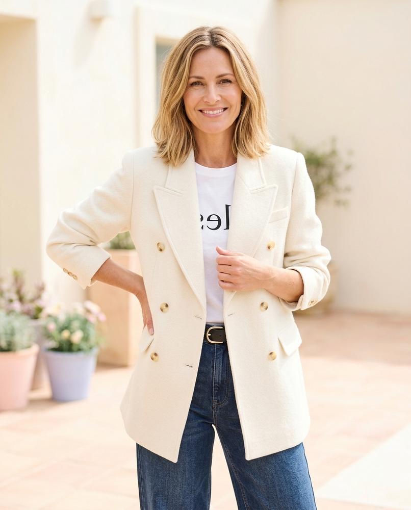 ExpressOutlet24 - Lator | Double-Breasted Melange Blazer Women