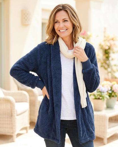 ExpressOutlet24 - Roran | Plush Open-Front Cardigan Women