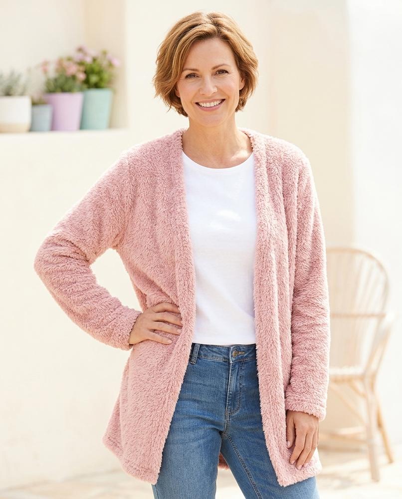 ExpressOutlet24 - Roran | Plush Open-Front Cardigan Women