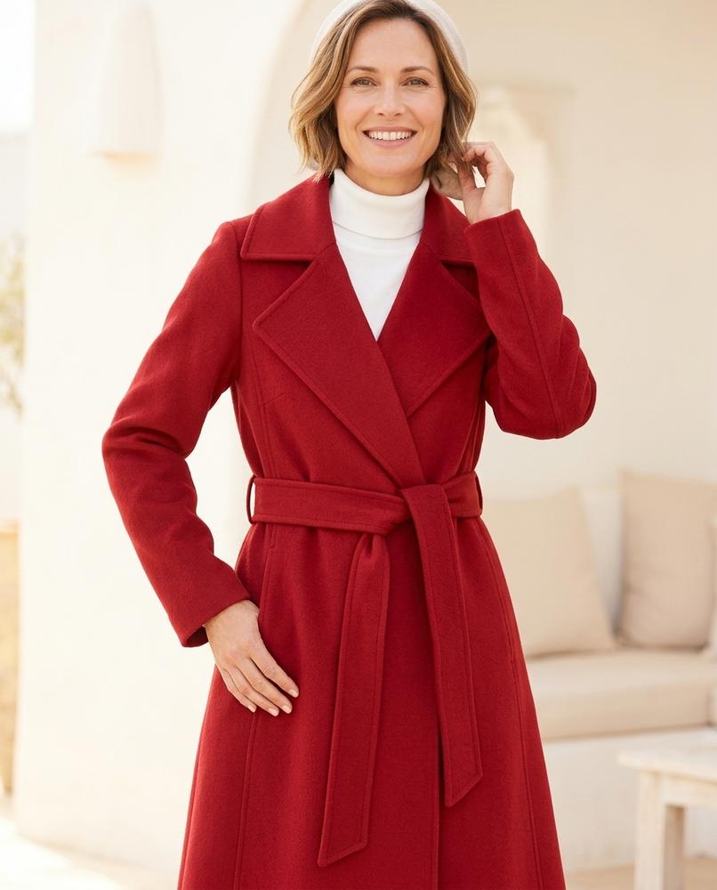 ExpressOutlet24 - Arzan | Belted Wide-Collar Coat Women
