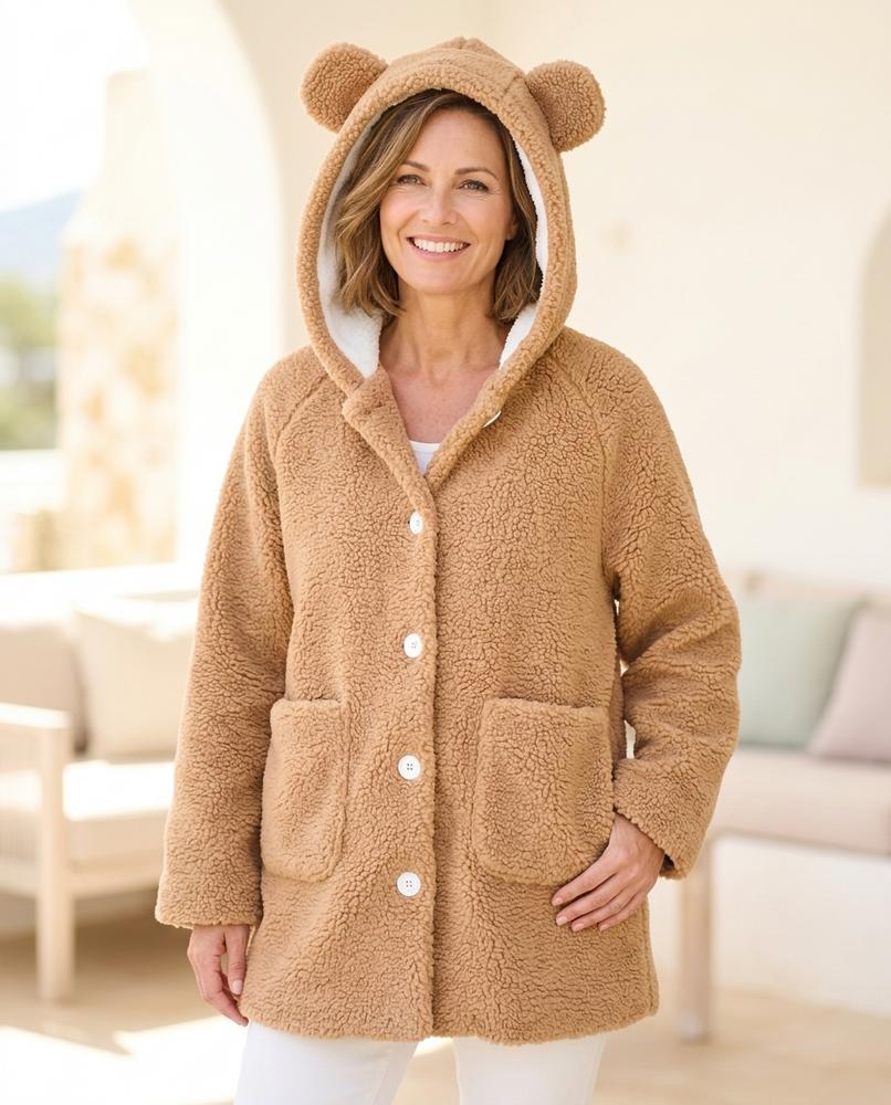 ExpressOutlet24 - Nosel | Fleece Hooded Jacket Women