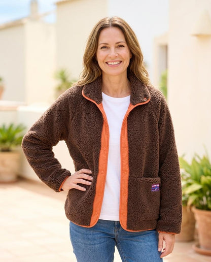 ExpressOutlet24 - Yolen | Snap-Button Textured Jacket Women