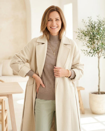 ExpressOutlet24 - Yovel | Belted Longline Coat Women