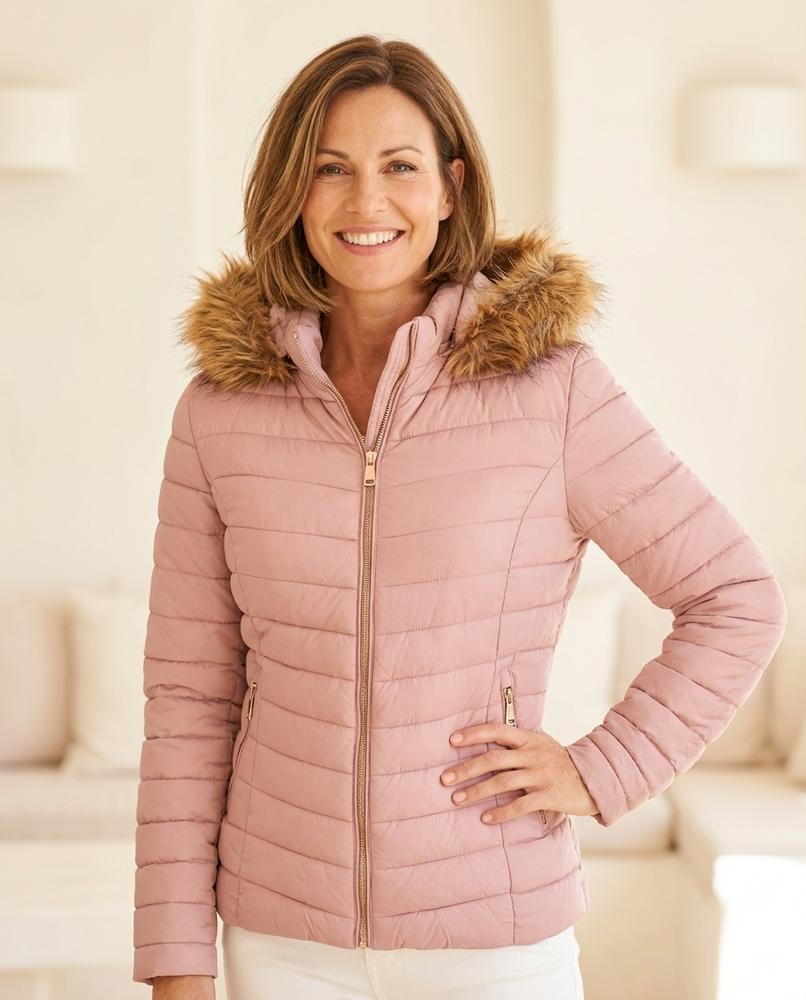 ExpressOutlet24 - Nesel | Quilted Hooded Jacket Women