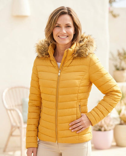 ExpressOutlet24 - Nesel | Quilted Hooded Jacket Women