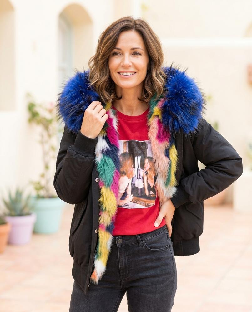 ExpressOutlet24 - Kelom | Hooded Faux-Fur Trim Jacket Women