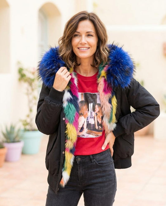ExpressOutlet24 - Kelom | Hooded Faux-Fur Trim Jacket Women