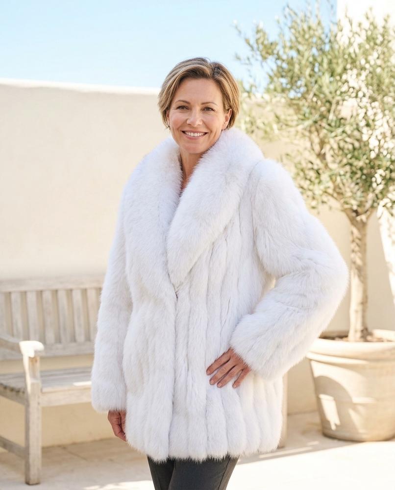 ExpressOutlet24 - Lolar | Faux-Fur Notched Lapel Coat Women