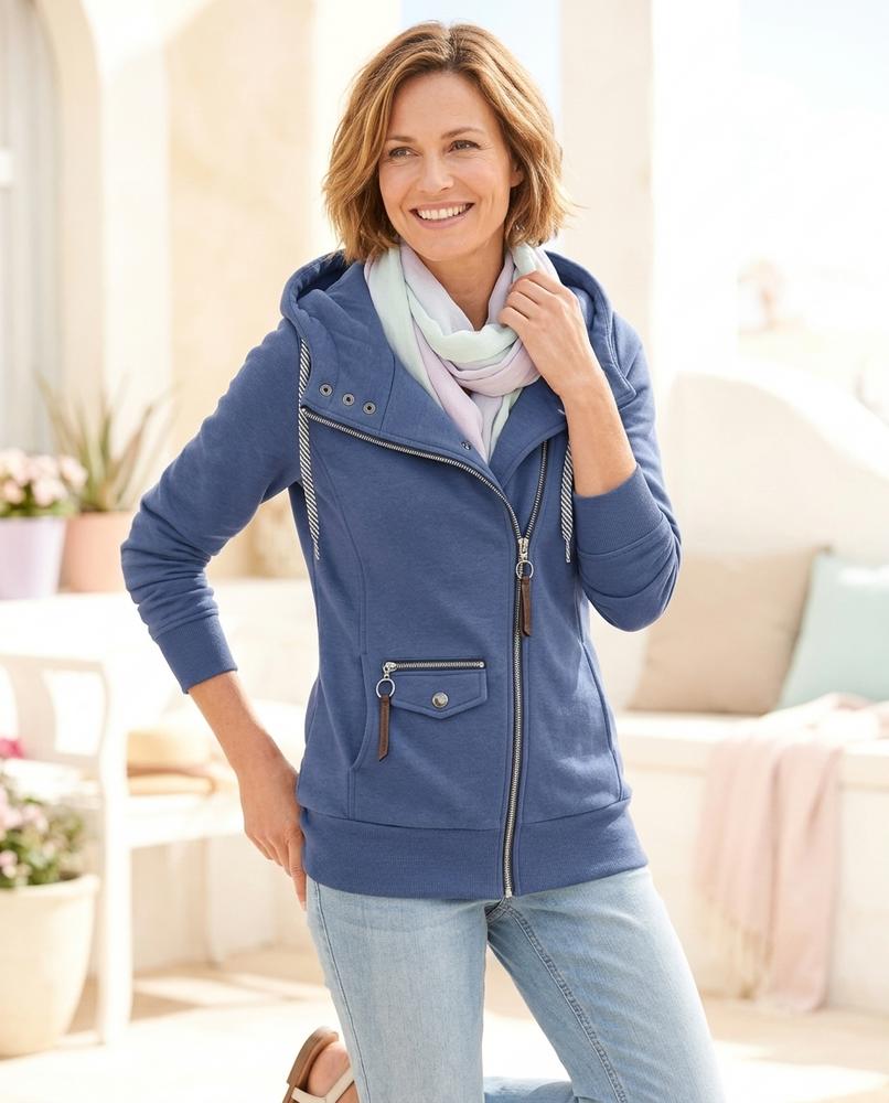ExpressOutlet24 - Lyrel | Asymmetrical-Zip Hooded Jacket Women
