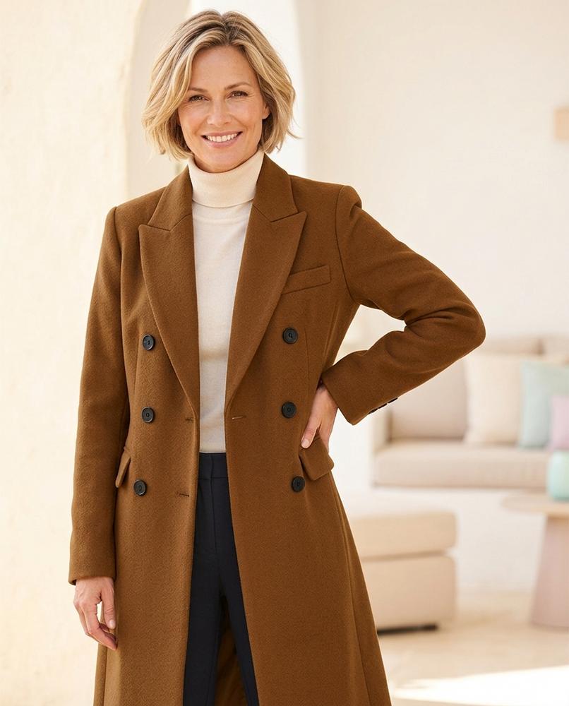 ExpressOutlet24 - Vesin | Double-Breasted Longline Coat Women
