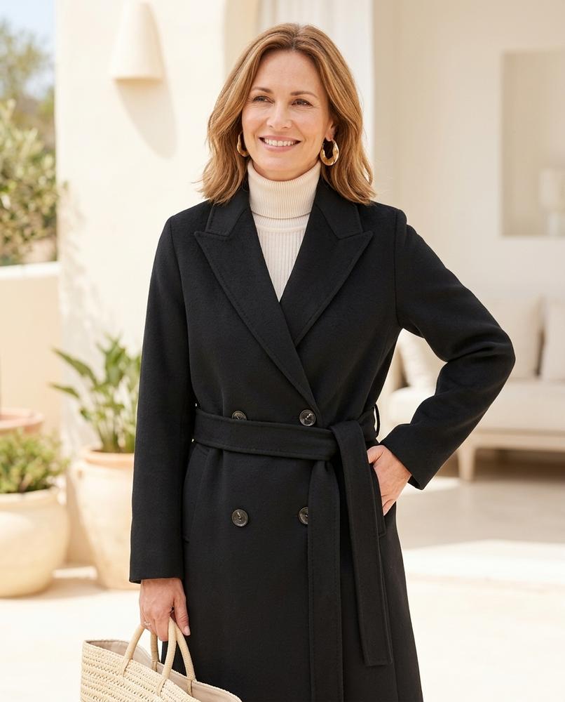 ExpressOutlet24 - Alvar | Belted Double-Breasted Coat Women