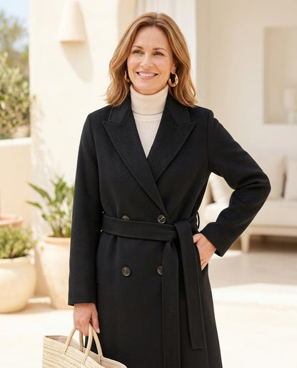 ExpressOutlet24 - Alvar | Belted Double-Breasted Coat Women