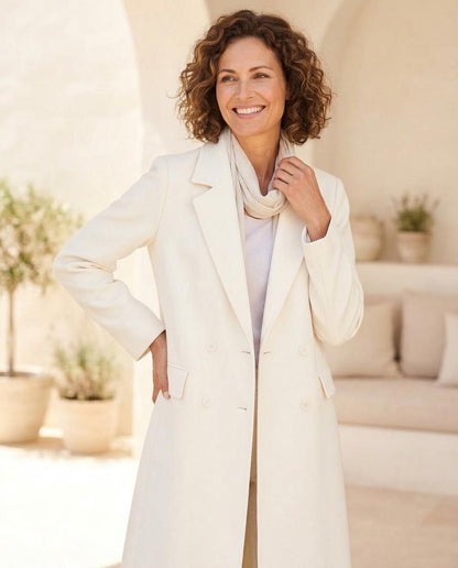 ExpressOutlet24 - Alhal | Double-Breasted Longline Coat Women