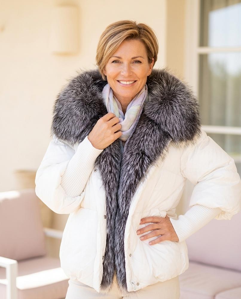ExpressOutlet24 - Velom | Down-Filled Fur-Trimmed Jacket Women