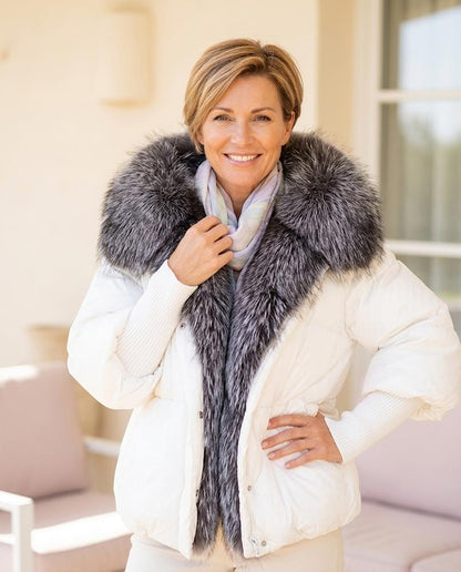 ExpressOutlet24 - Velom | Down-Filled Fur-Trimmed Jacket Women