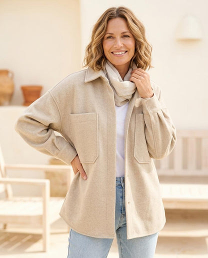 ExpressOutlet24 - Neran | Boxy Felted Jacket Women
