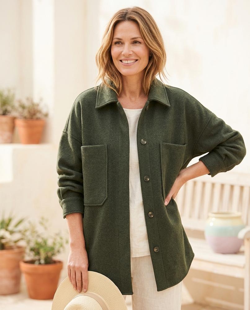 ExpressOutlet24 - Neran | Boxy Felted Jacket Women