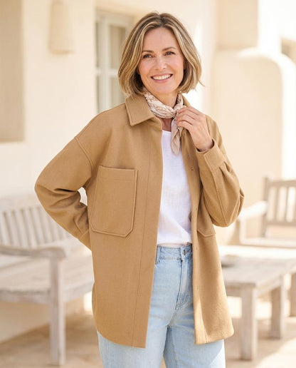 ExpressOutlet24 - Neran | Boxy Felted Jacket Women