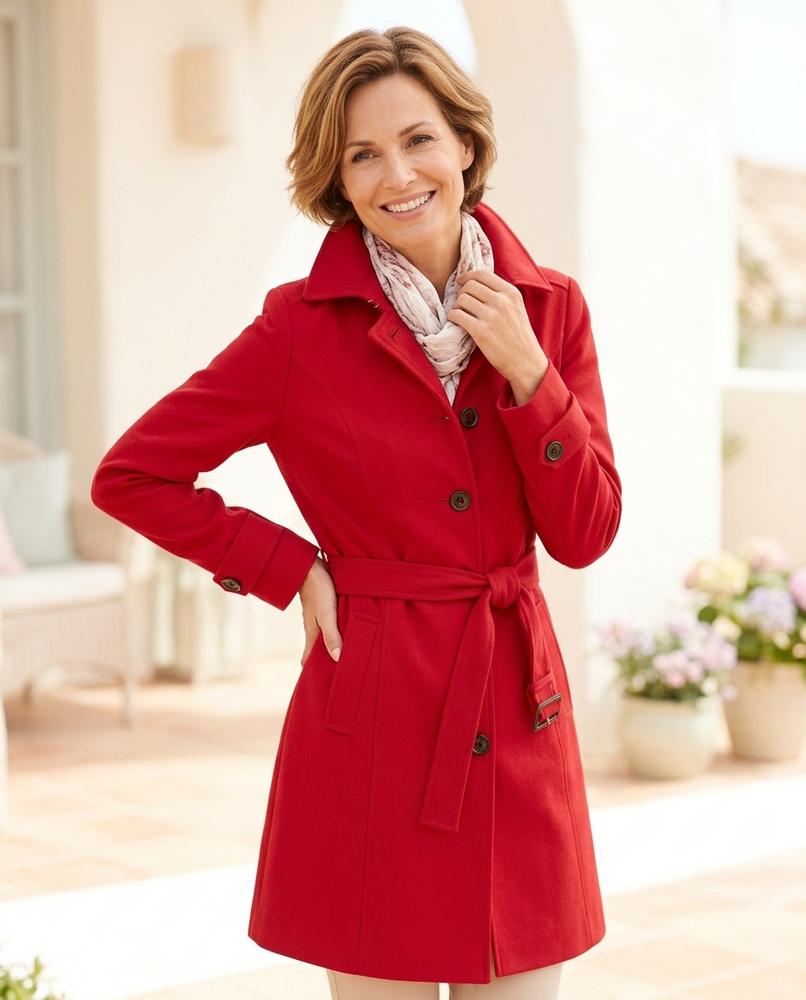 ExpressOutlet24 - Dator | Belted Single-Breasted Coat Women