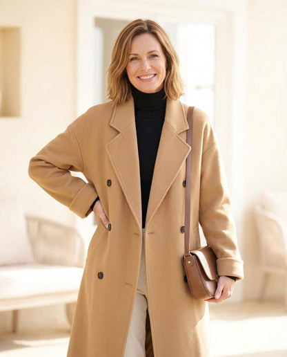 ExpressOutlet24 - Samer | Long Open-Front Coat Women