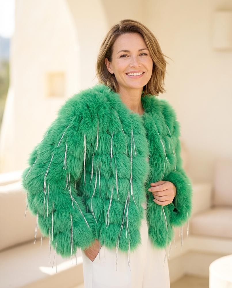 ExpressOutlet24 - Vavel | Tiered Tasseled Jacket Women