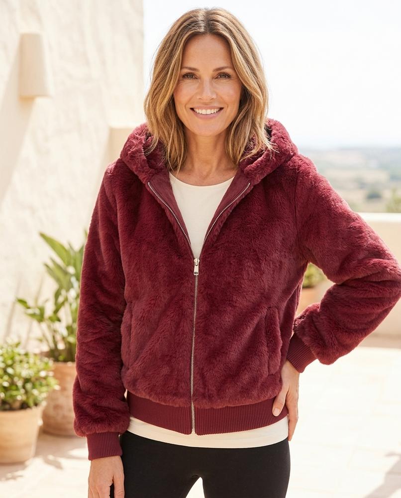 ExpressOutlet24 - Malom | Faux Fur Hooded Jacket Women