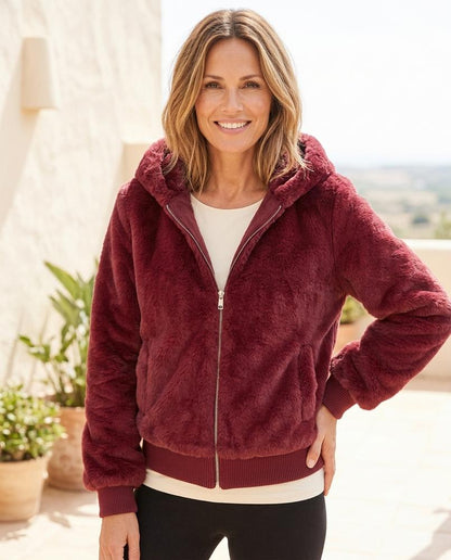 ExpressOutlet24 - Malom | Faux Fur Hooded Jacket Women