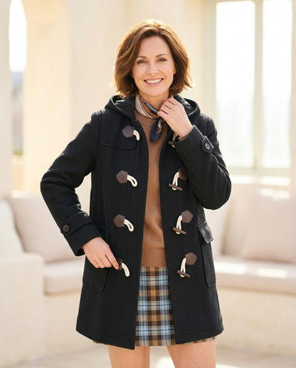 ExpressOutlet24 - Vakar | Hooded Toggle-Closure Coat Women