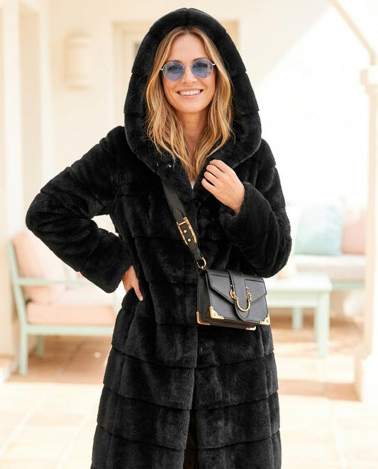 ExpressOutlet24 - Ketor | Faux Fur Hooded Coat Women