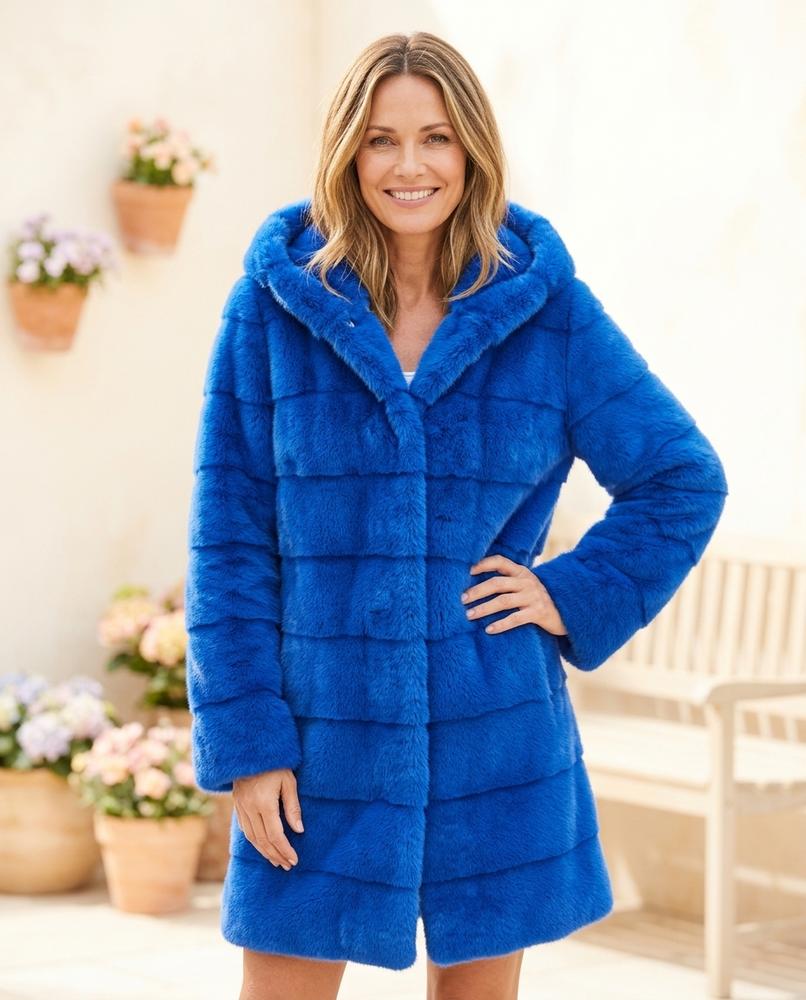 ExpressOutlet24 - Ketor | Faux Fur Hooded Coat Women