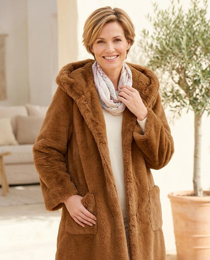 ExpressOutlet24 - Ketor | Faux Fur Hooded Coat Women