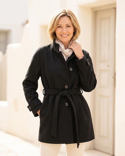 ExpressOutlet24 - Rilev | Belted Single-Breasted Coat Women