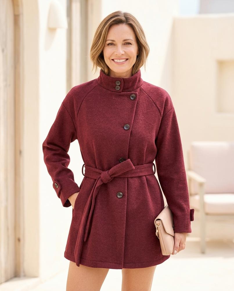 ExpressOutlet24 - Rilev | Belted Single-Breasted Coat Women