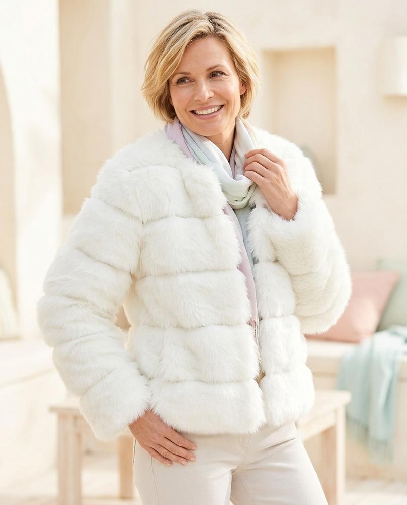 ExpressOutlet24 - Arsen | Tiered Faux-Fur Jacket Women